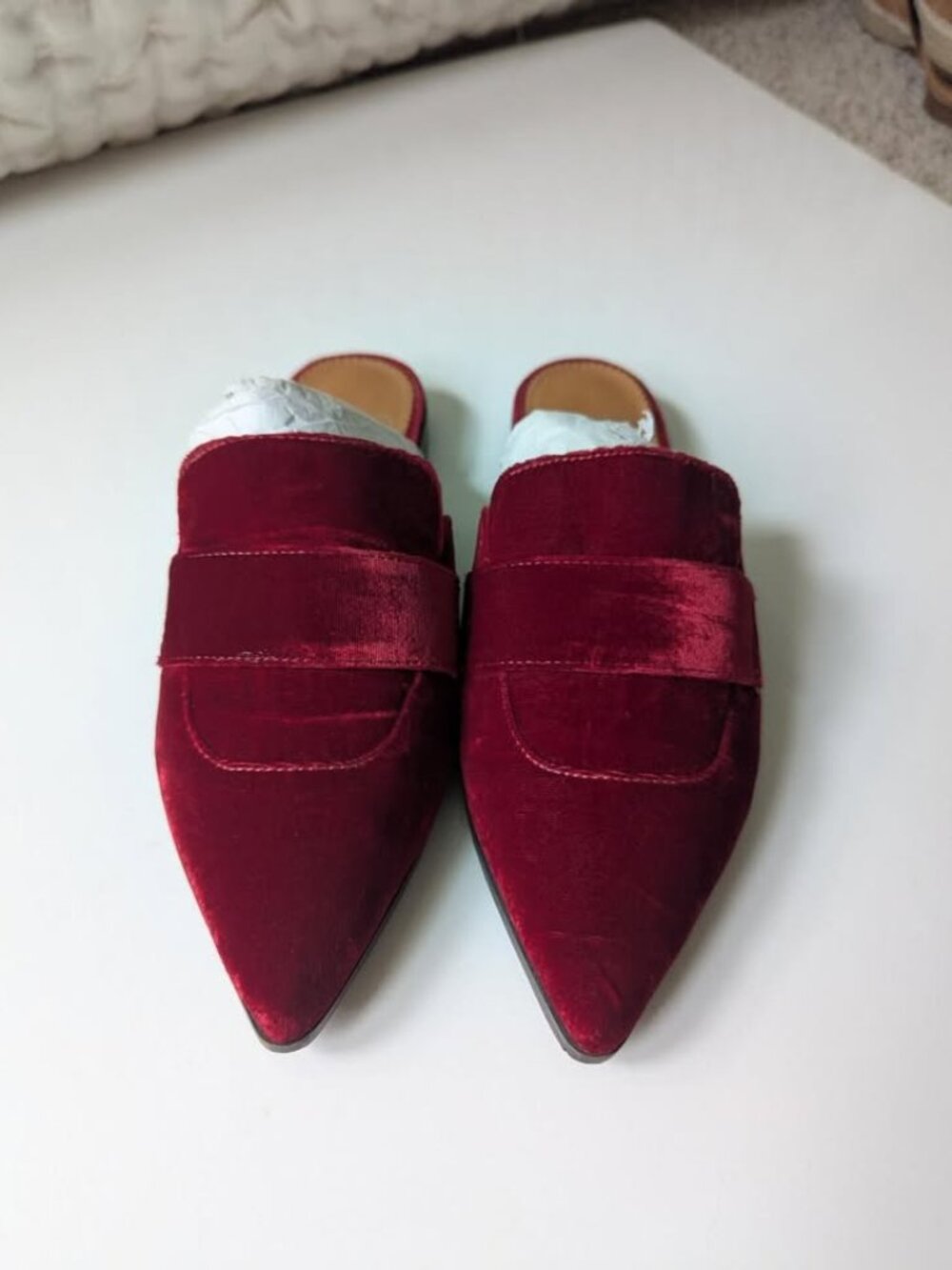 Franco Sarto Velvet Mules Size 5.5